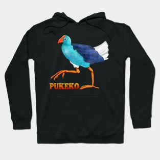 Pukeko New Zealand Bird Hoodie